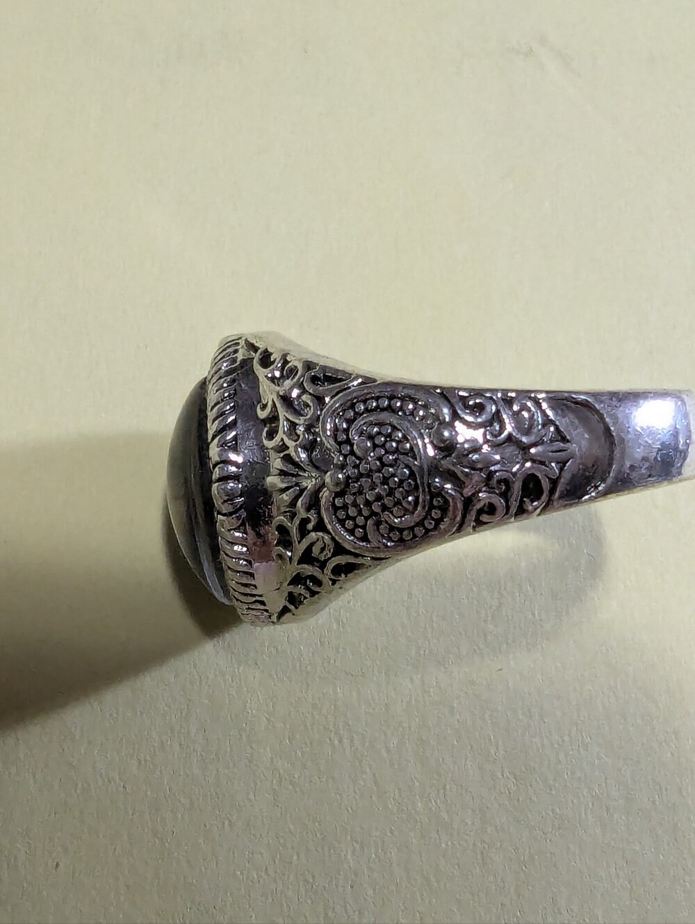 Vintage Evil Eye Ring Hypoallergenic Size 9.5 Unisex - Picture 7 of 16